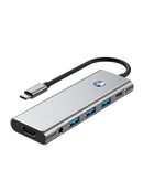 9 in 1 TYPE-C + USB3.0 USB2.0 HDMI SD/TF PD100W Audio Data Interface Hub Adapter