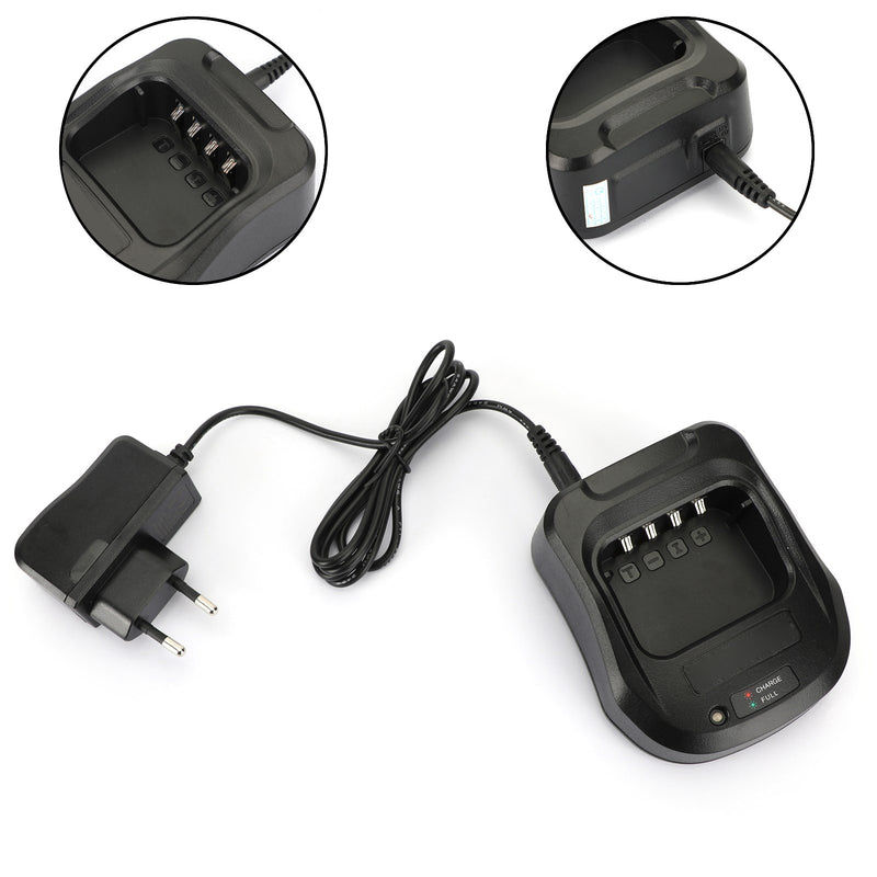 1Set Desktop-Akkuladegerät für Wouxun KG-UV8D Funk-Walkie-Talkie-EU-Stecker