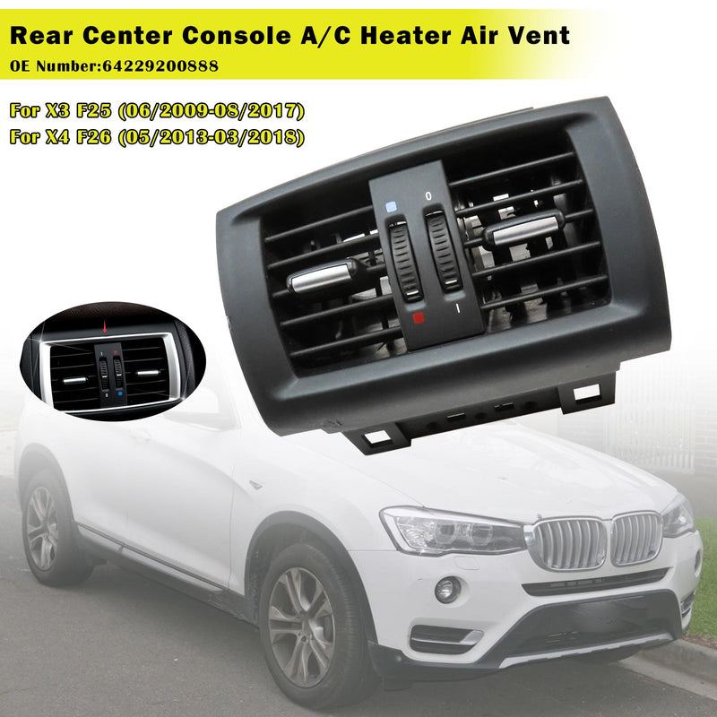 06/2009-08/2017 BMW X3 F25 Lüftungsdüse hinten in der Mittelkonsole 64229200888