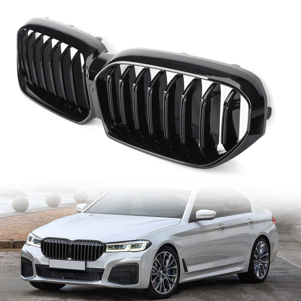 Hochglanzschwarzer Frontgrill Mit Kameraanpassung BMW 5er LCI G30 G31 2021-2022