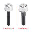 CNC Silber Lenkerenden Gewicht Für Kawasaki Eliminator 500 450 400 W800