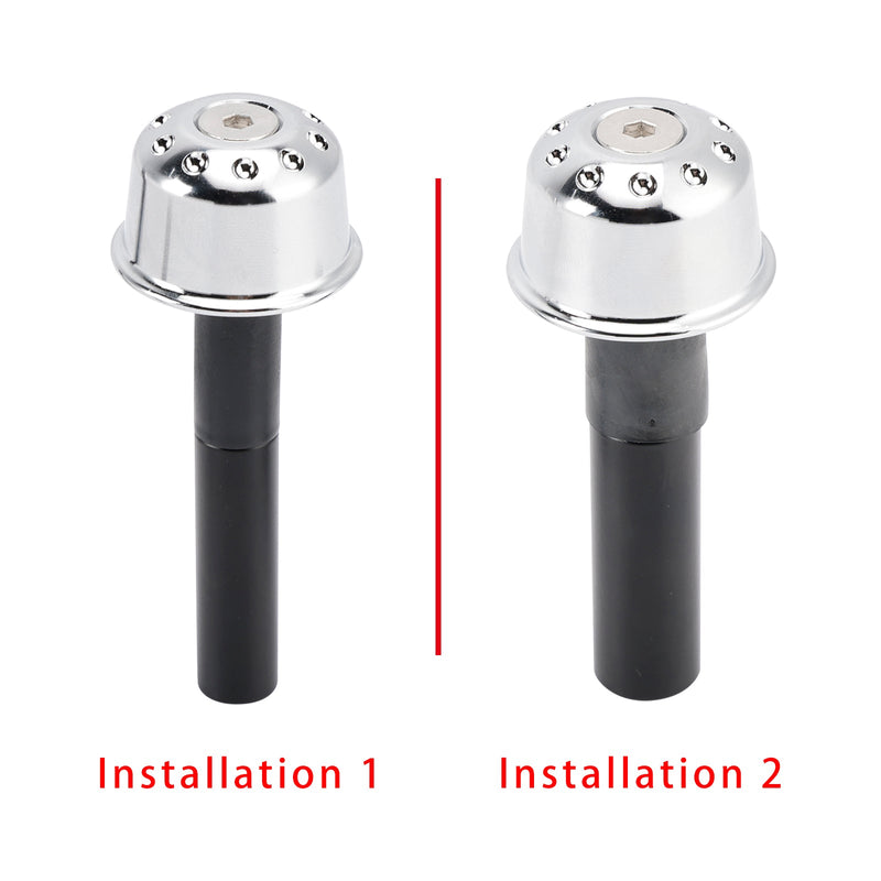 CNC Silber Lenkerenden Gewicht Für Kawasaki Eliminator 500 450 400 W800