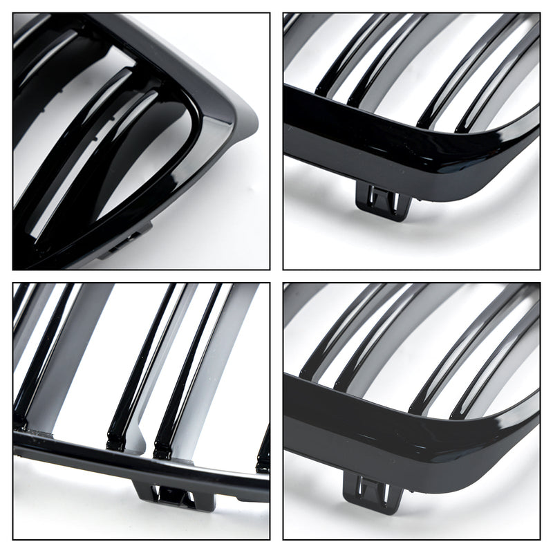 2008–2013 BMW 3er M3 (E92/E93) glänzend schwarzer Nierengrill vorn