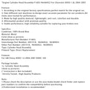 Zylinderkopf-Baugruppe F16D3 96446922 für Chevrolet AVEO 1.6L Motor (2004-2007)