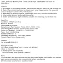 2008-2015 Scion xB 2PCS Dach Tropfleiste Trim Mitte links und rechts Seite Gummi