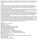 RV Water Pressure Regulator For RV Camper. Brass Lead-Free Adjustable