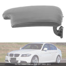 Grauer Leder-Armlehnendeckel für die Mittelkonsole für BMW E90 E91 E92 E93 51169134486
