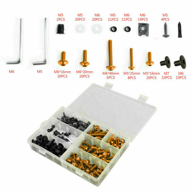 Kit de pernos de carenado tornillos de carrocería para Honda CBR900RR/1000RR CBR1100XX GD AT2