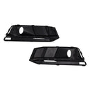 2016-2019 Audi A4 B9 S4 Rejilla de luz antiniebla para parachoques delantero negro de 2 piezas