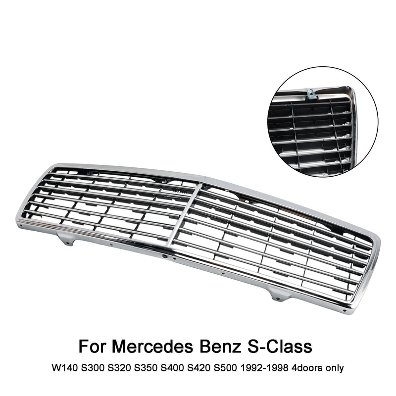 1992-1998 Mercedes Benz S-Klasse W140 Chrom-Frontstoßstangengrill