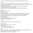 4 stücke Innere Äußere Weathers Tür Gürtel Für Mazda BT-50 Pro Pick Up 2012-2019