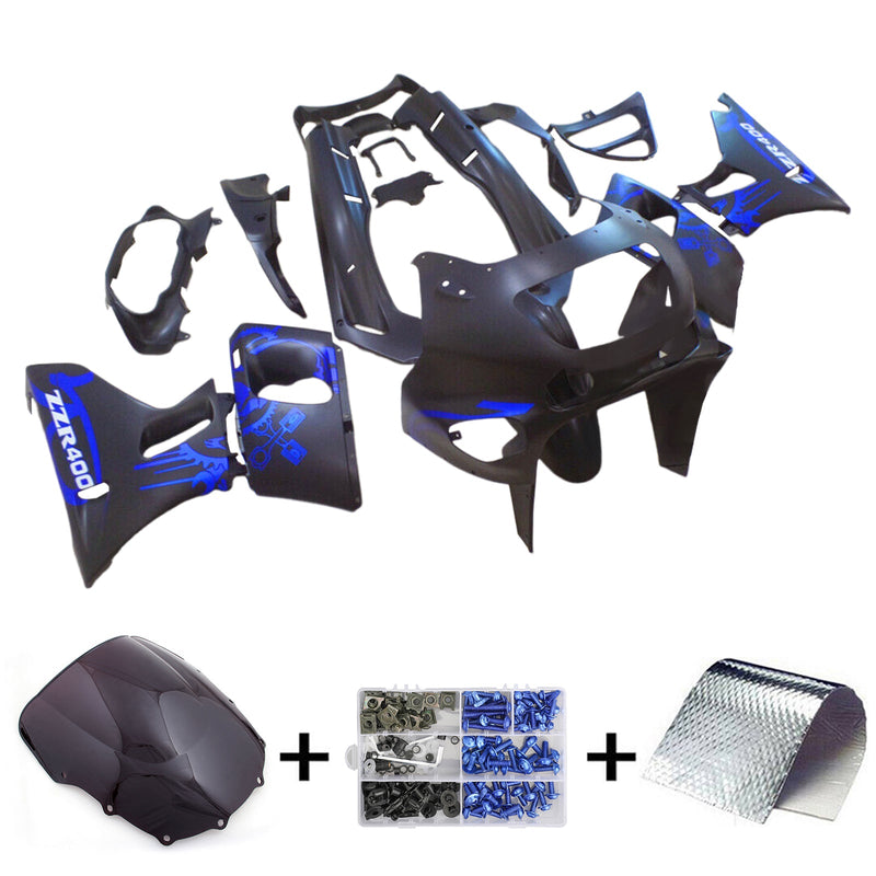 1993-2007 Kawasaki ZZR400 1998-2003 ZZR600 Kit de carenado de inyección Cuerpo Plástico ABS