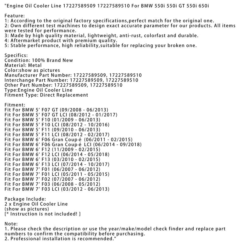 08/2012 - 01/2017 BMW 5&