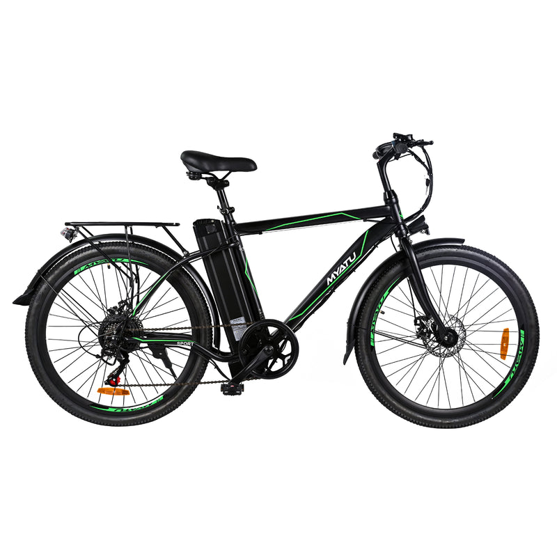 26" 36V 12,5AH 250W 6-växlad mountainbike elcykel