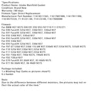 6 szt. Uszczelka kolektora dolotowego 1167807480 Pasuje do BMW E90-93 F10 F11 F07 X5 X6 N57