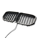 2019-2022 Velegnet til BMW X7 G07 dobbelt lamel frontgrill i højglans sort