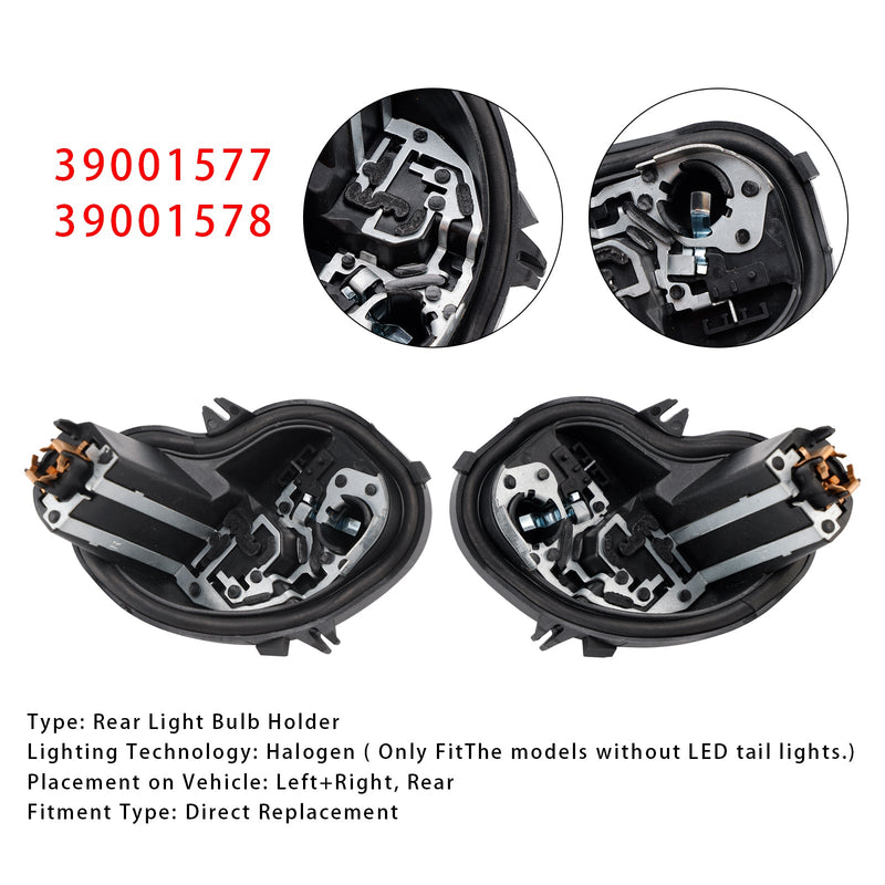 2016–2023 Opel Astra K 5-Türer Fließheck links + rechts Rücklicht Lampenfassung 39001577 39001578