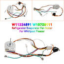 W11224591  W10728111 Motor do ventilador do evaporador do refrigerador para freezer Whirlpool