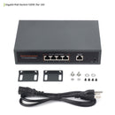 120W Gigabit Ethernet Poe Switch 10/100/1000M Port adaptivní Plug & Play 4 síť