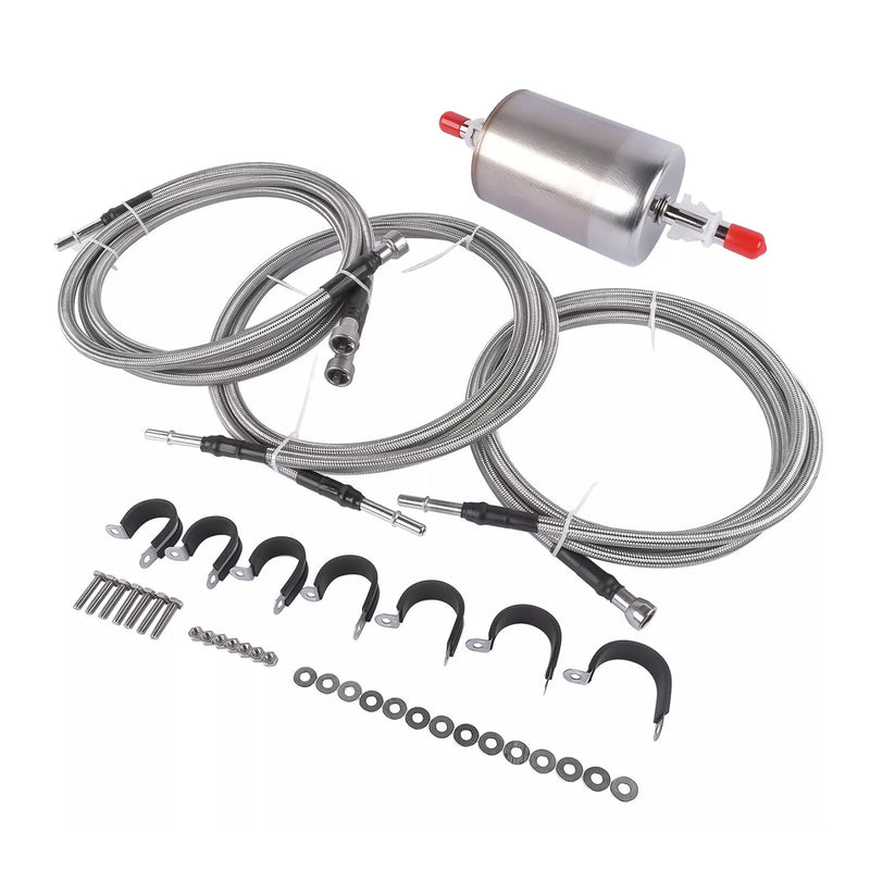 1999-2003 GMC Sierra 2500 Edelstahl-geflochtenes Kraftstoffleitungs-Kit 819-840 Quick Fix