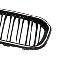 Atrapa chłodnicy Double-line, przednia, czarna, pasująca do BMW serii 1 F20 F21 (2015–2017)