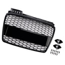 RS4 Style Honeycomb Sport Mesh Hex Grille Grill For Audi A4 B7 2005-2008