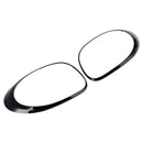 Baklys trimringer venstre + høyre for Fiat 500L 2014-2020, svart