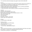 2004–2007 Audi A8 D3 1 Stück links Fahrerseite Frontstoßstange Nebelscheinwerfer