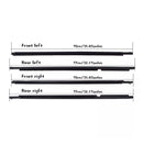 2008–2010 Toyota Highlander 4 Stück Weatherstrip Fenster Moulding Trim Dichtung Gürtel