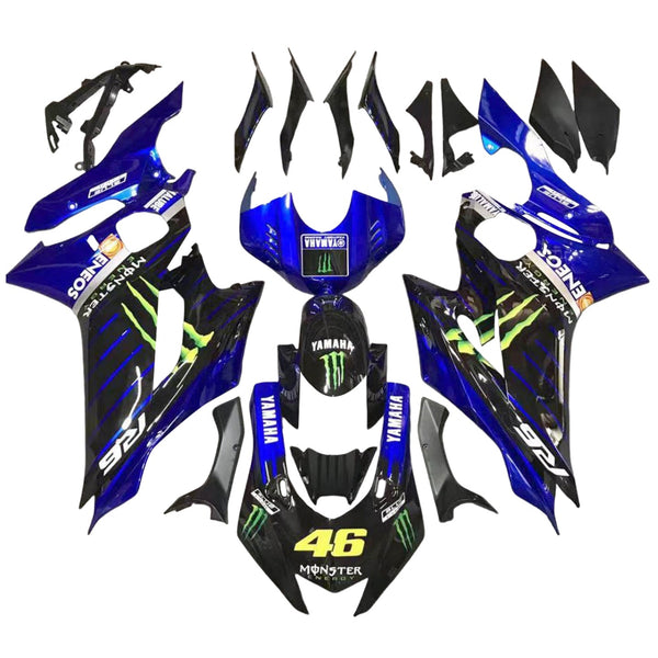 2017-2023 Yamaha YZF-R6 injeksjonskinnesett kroppsplast ABS