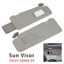 2008-2013 Para Toyota Highlander Par de viseras grises 74321-48490-E0/74320-48500-E0