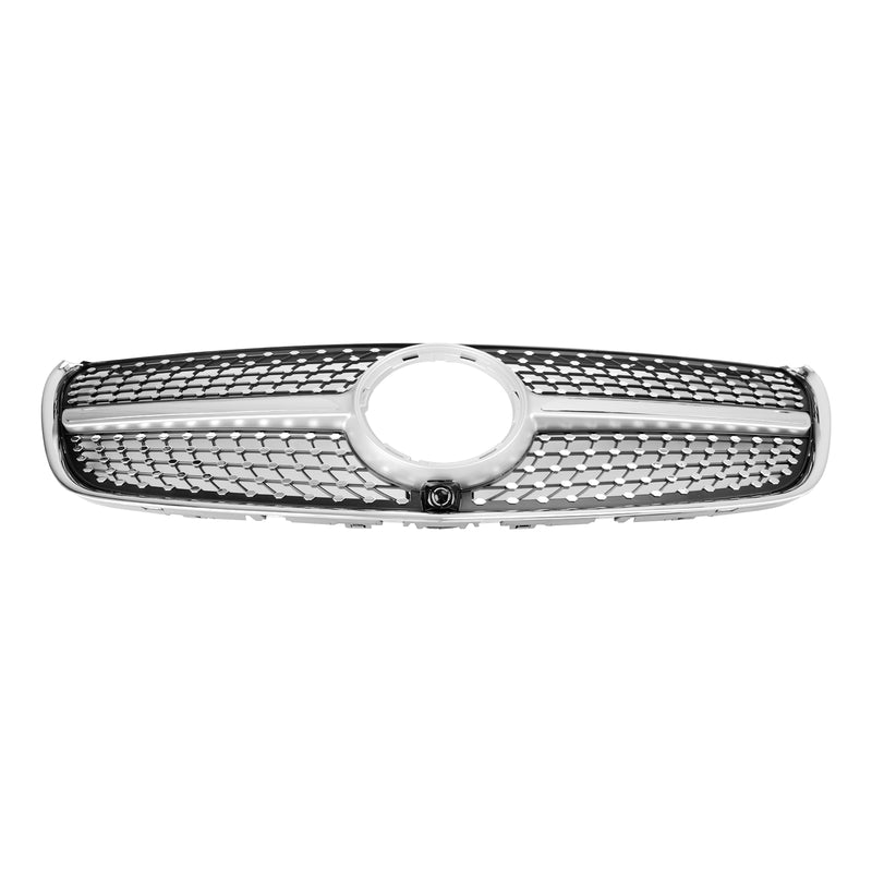 Silver diamantgrill för Mercedes Benz V Class W447 2014-03.2019