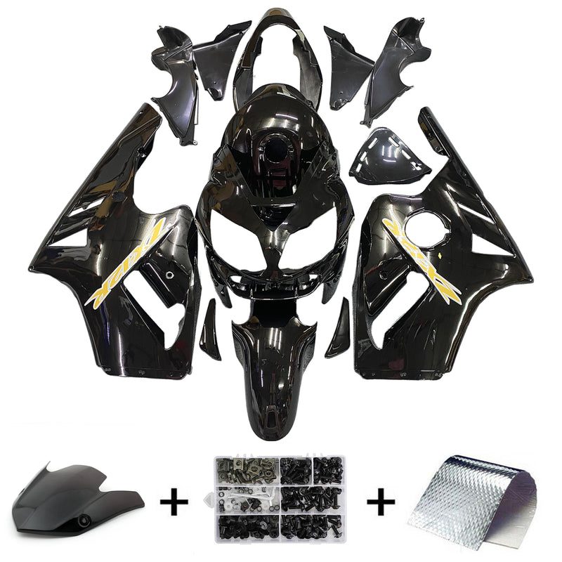 Ninja ZX12R 2002-2005 Black Body Trim ABS ruiskuvalettu muovisarja 5