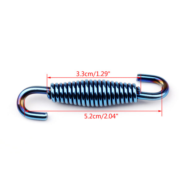 Końcówka tłumika Moto Stalowa rura wydechowa Ze stali nierdzewnej BU Sprężynowy tłumik wydechowy UK 2szt