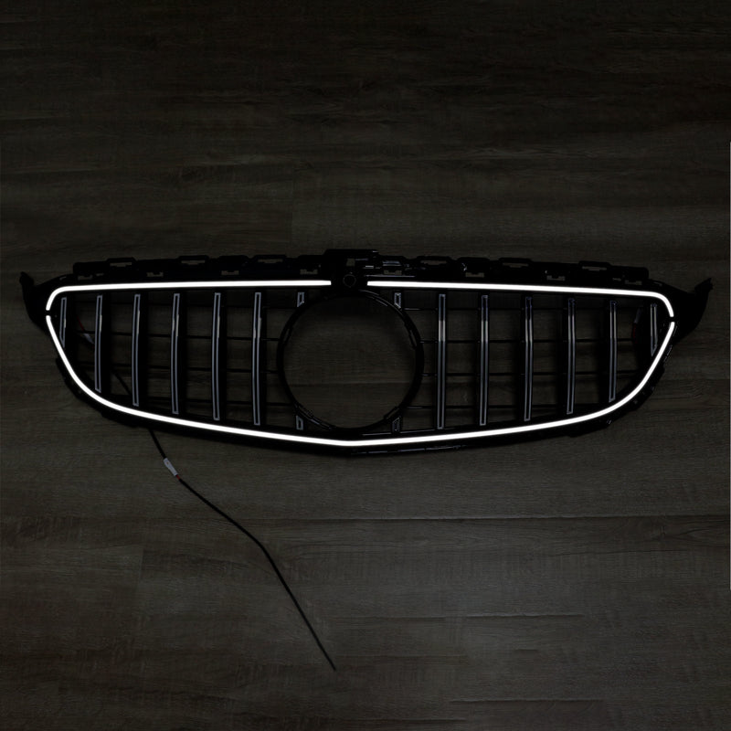 2015-2021 Mercedes W205 C250 C300 LED kromi etupuskurin säleikkö