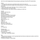 Ultra Thin Car LED Headlight Daytime Running Iridescent Light Eyebrow Strip With APP Controller 60cm