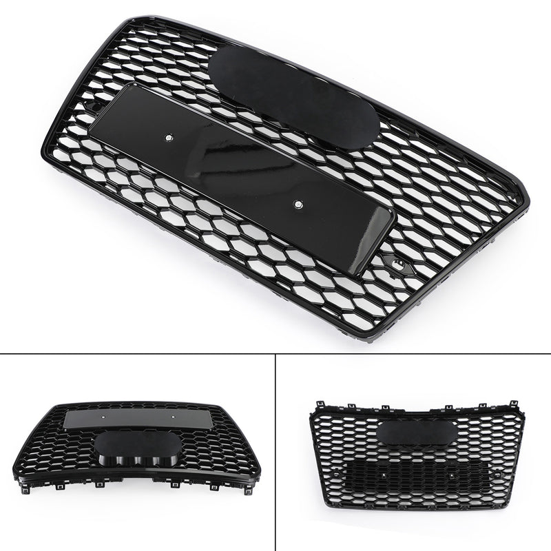 RS7 Style Honeycomb Sport Mesh Hex Grill Passar Audi A7/S7 2012-2015 Svart