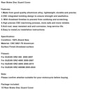 Hinten Bremsscheibe Schutz Abdeckung Für Suzuki DR-Z400SM 2000-2024 DRZ400/S/E