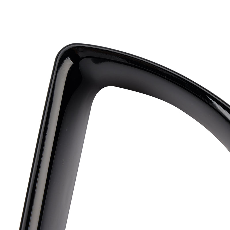 2010–2012.07 Mini Clubman R55, glänzend schwarzer Luftkanalrahmen vorne, 51117255117, 51117255119