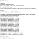 Kurbelwellenbaugruppe 63V-11400-01-00 63V-11400-00-00 Für Yamaha 2-Takt 9,9 PS 15 PS