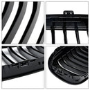 Grade de radiador preta brilhante, grade de barra dupla de rim para BMW Série 2 F45 F46 2015-18