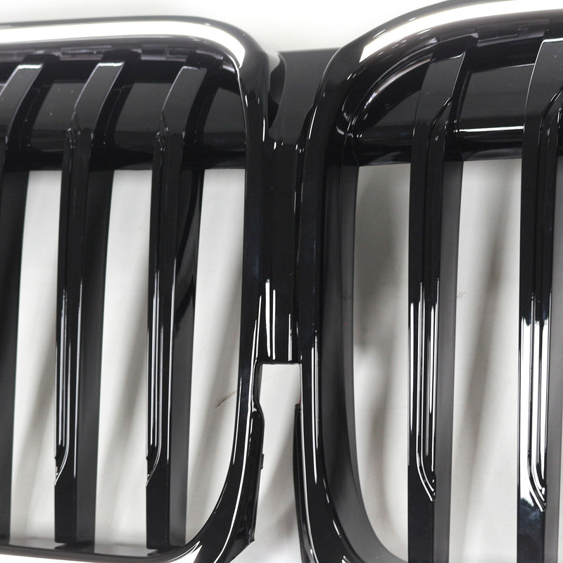 2019–2022 BMW 7 -sarja G12 Pitkäversio Faceliftift Yksittäinen musta etugrilli