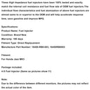 Kraftstoffeinspritzdüse 16450-RB0-003 16450RB0003 für Honda Jazz MK3 Benzin 4PCS