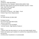 2004–2007 Audi A8 D3 par sidetåkelys foran støtfangeren støtfanger 4E0941700A