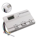 Ersättning Digital termostat för uppvärmning/kylning, kompatibel med Coleman 83303362, vit