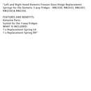 Resortes de reemplazo de la bisagra de la puerta del congelador para DOMETIC RM2301 RM2553 RM2350