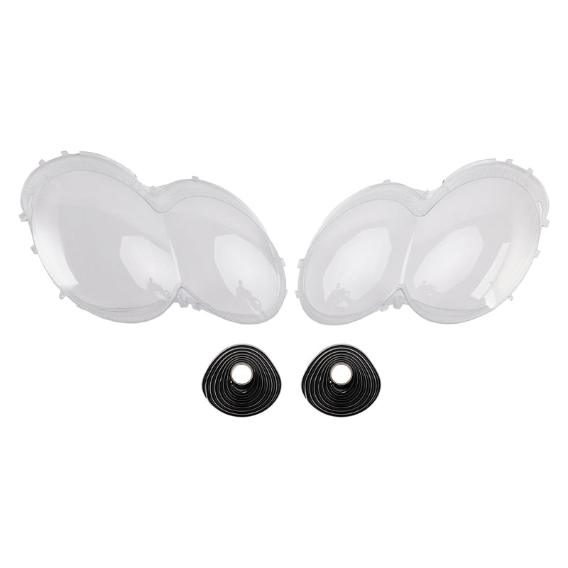 2003-2008 Benz W230/R230 SL500 SL600 2Pcs Headlight Shell Lens Cover+Glue