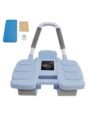 Automatisches Rebound Ab-Rad mit Ellenbogen-Unterstützung und 4-Rad-Stabilität – Enthält Timer Perfekt Core Trainer für Männer & Frauen Tragbare Home Gym Ausrüstung Blau
