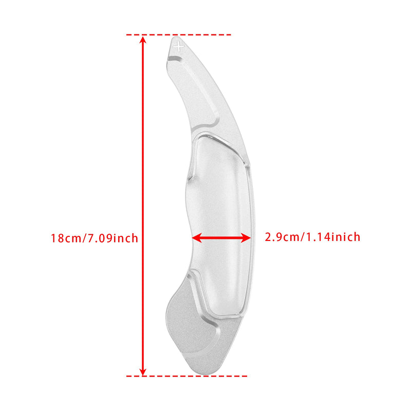 Lenkrad-Schaltwippen-Verlängerung für Volvo XC60 XC90, Aluminium