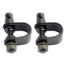 Obdélníkové svorky na motocyklové zrcadlo ve stylu staré školy, černý, Bratt styl